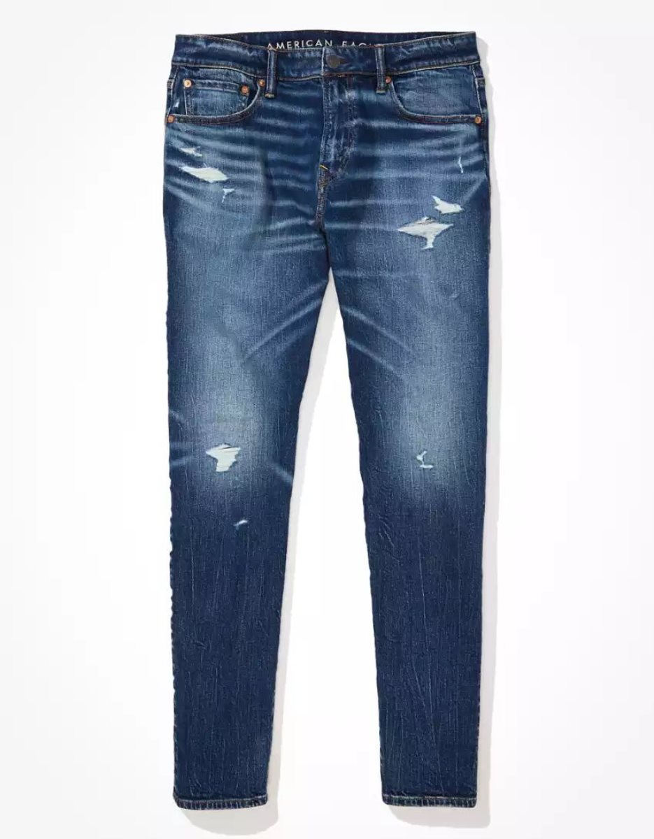 Jean American Eagle AE AirFlexPatched Athlétiques Fit Multicolore Homme | IBQ-04499079